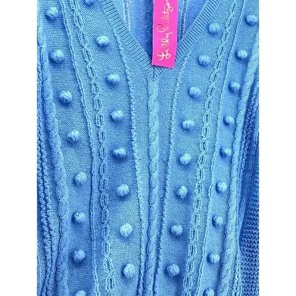 NWT Lily Pulitzer Blue Thistle Pull On Greta Sweater Size XL - Picture 8 of 12